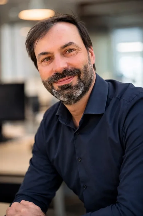 Thomas Vollekindt, dans les bureaux du cabinet à Rennes